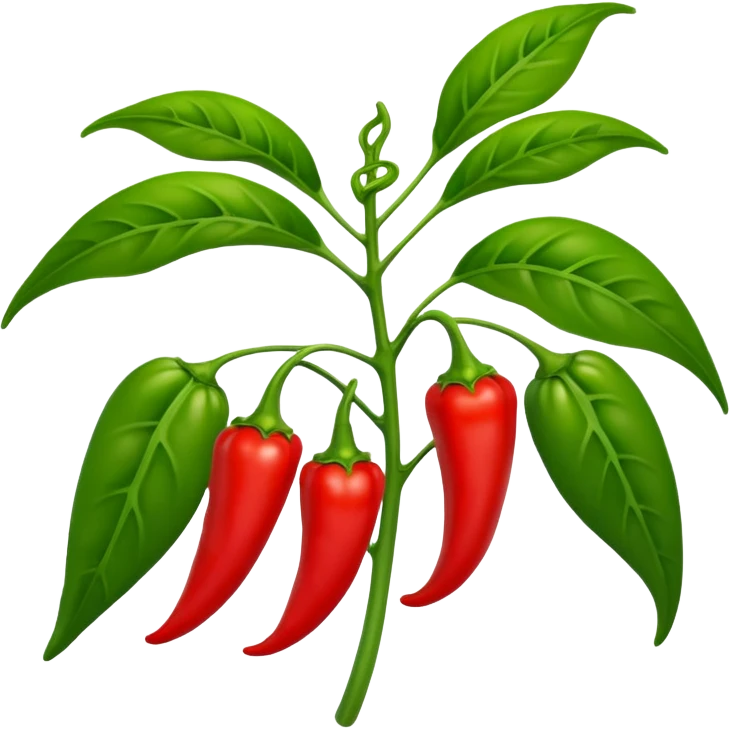 pepper plant, full plant emoji
