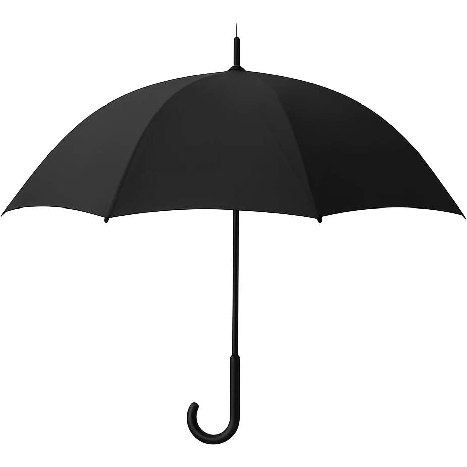black umbrella emoji
