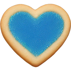 shortbread-cookie-in-heart-form-with-blue-jelly-in-a-middle-and-sprinkled-powder-sugar-on-top emoji