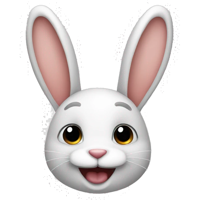 happy rabbit two ears emoji