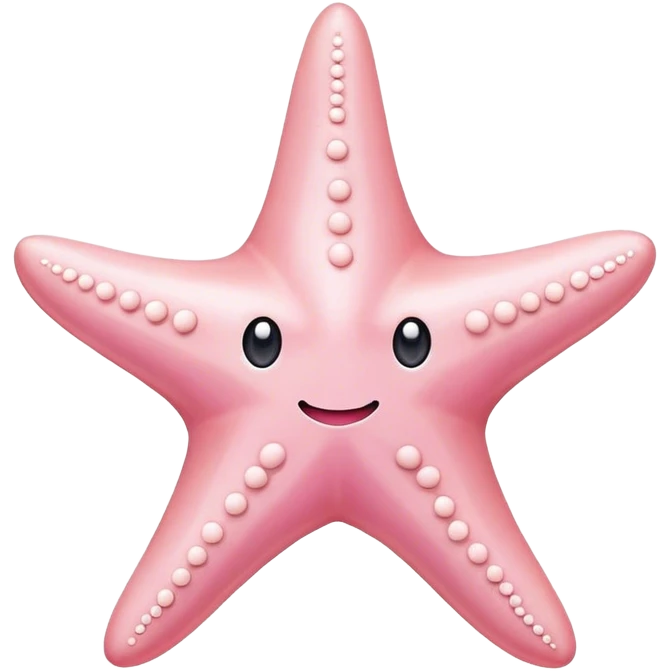 pastel pink starfish emoji