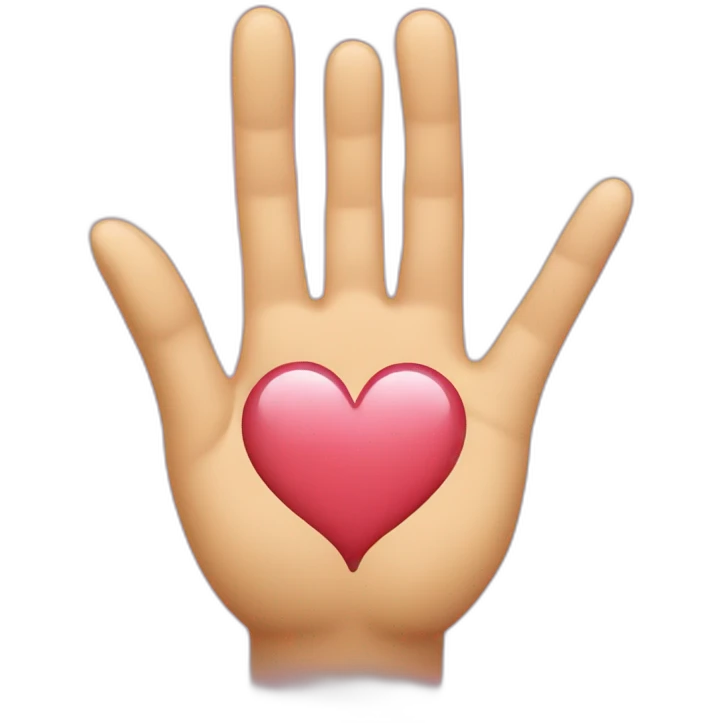 Cœur avec les mains emoji