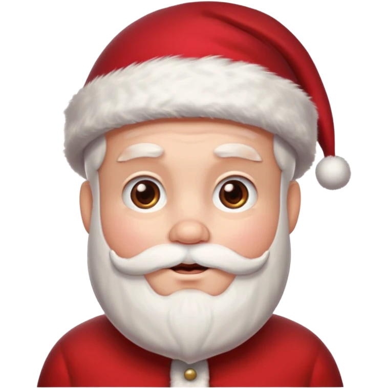 Santa without beard emoji