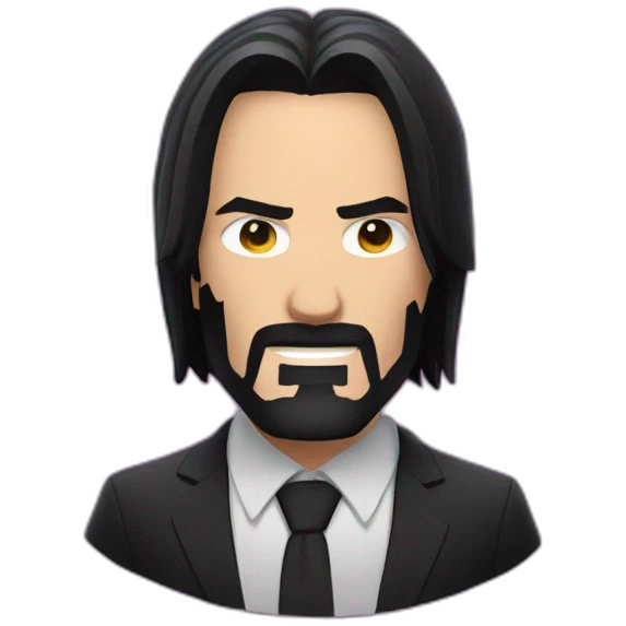 John wick in the party emoji