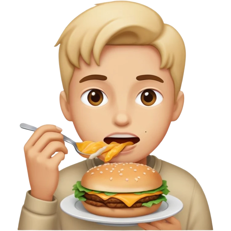 I won’t to eat emoji