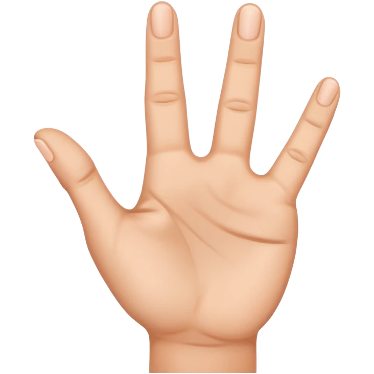 3 fingers emote one hand emoji