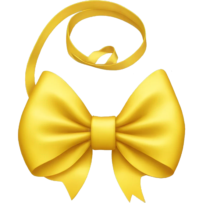 yellow bow emoji