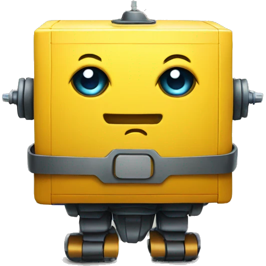 yellow box robot emoji