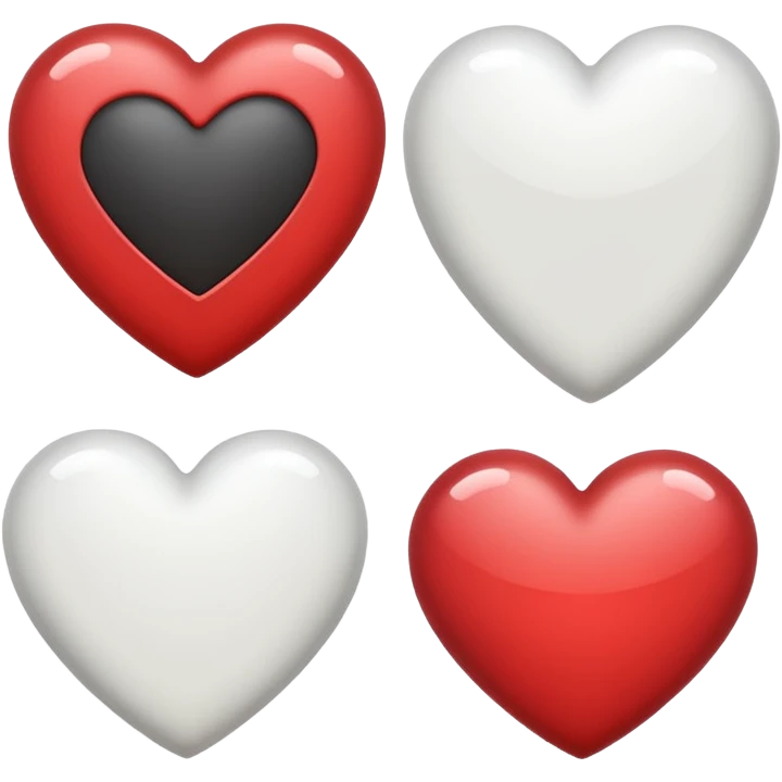 Hearts white one emoji