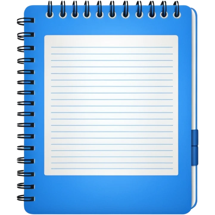 Blue notebook emoji