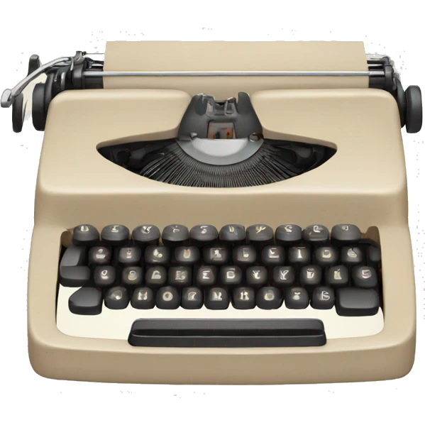 Beige Typewriter emoji