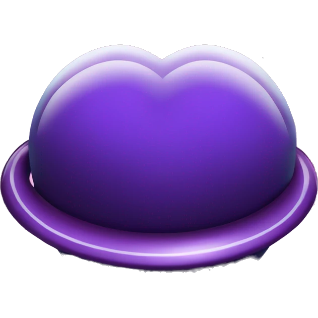 heart shape purple saturn planet emoji