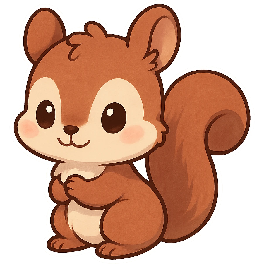 一只可爱的小松鼠 emoji