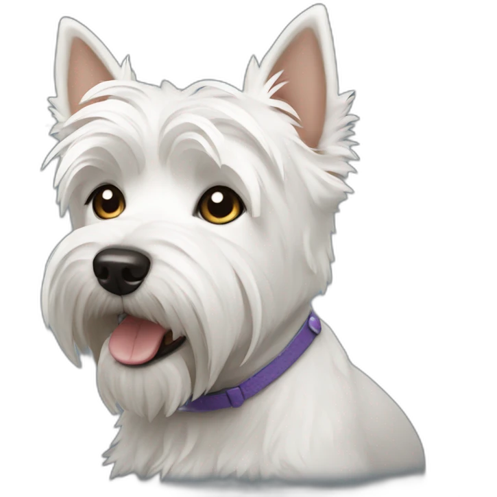 Westie dog emoji