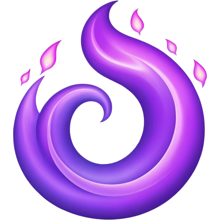 Purple flame emoji