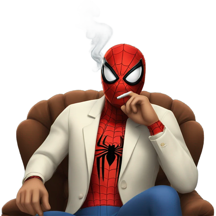 spider-man smoking a cigar  emoji