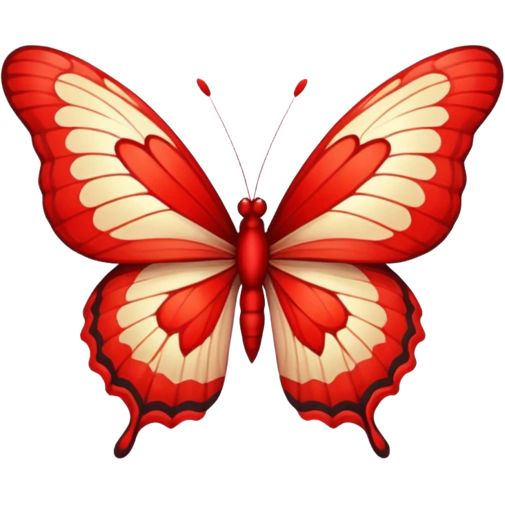 Red butterfly emoji