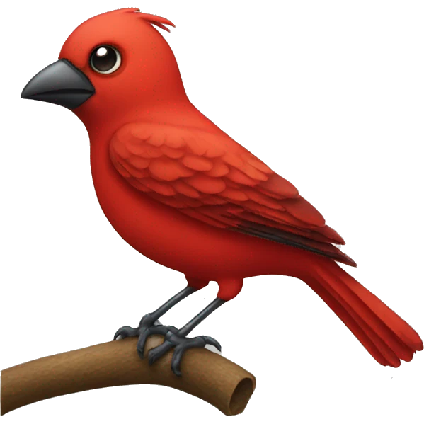 Red bird emoji