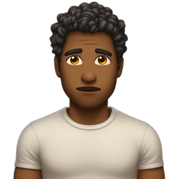 Sad love emoji