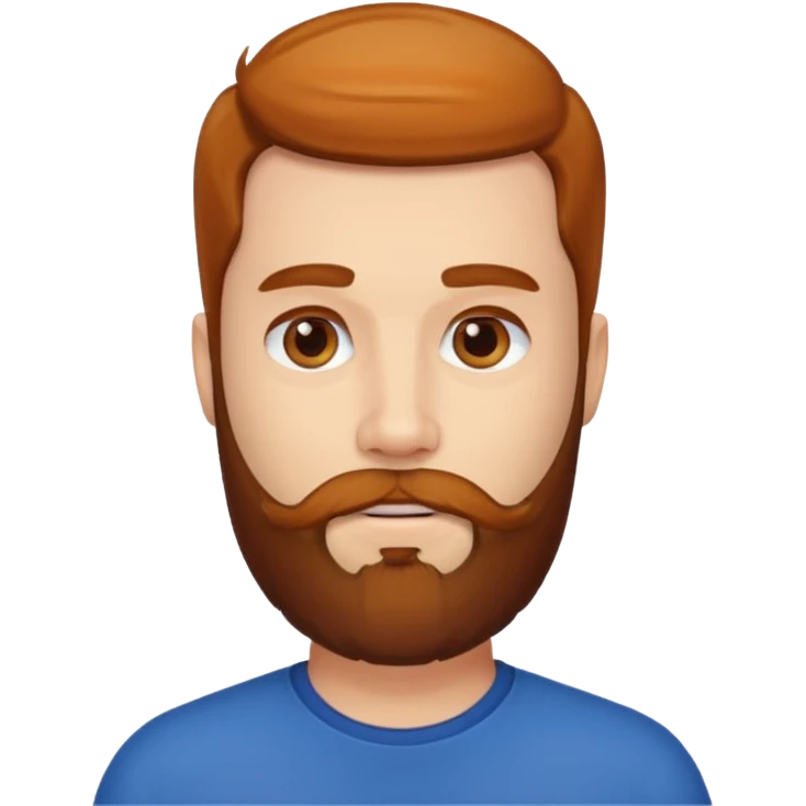 the man with a beard only on his chin emoji