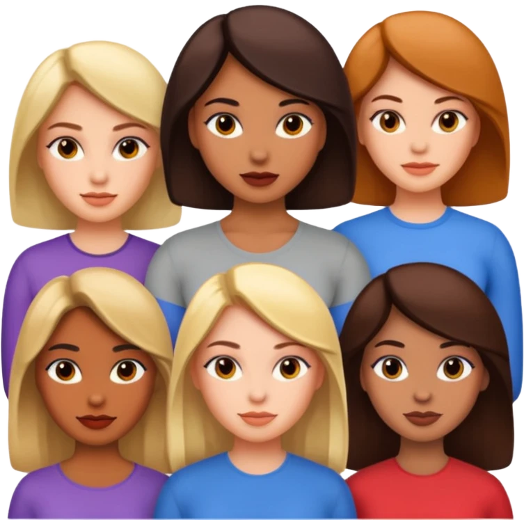 Strong but beautiful women emoji