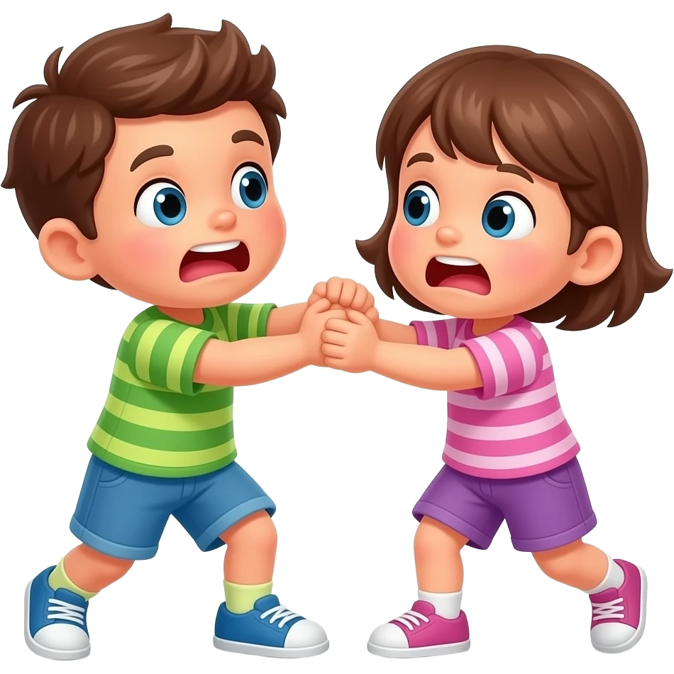 kids hitting eachother bad emoji