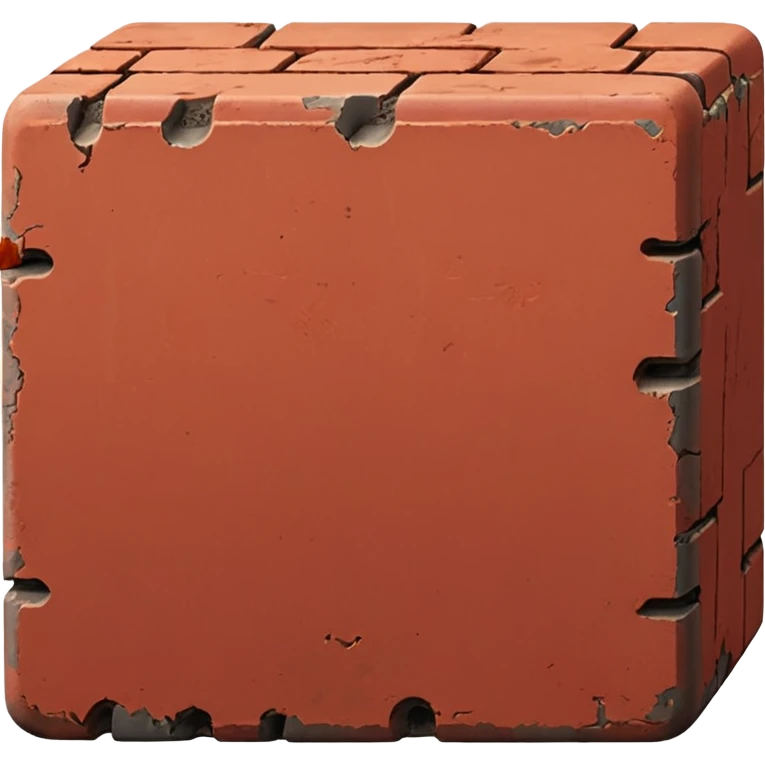 Single Red brick emoji