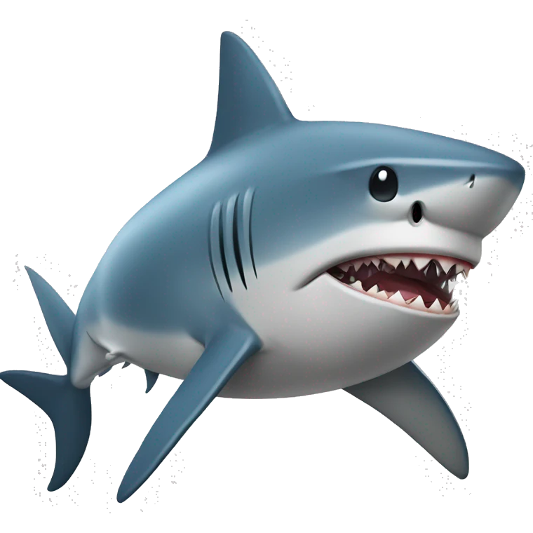 Shark with hat emoji