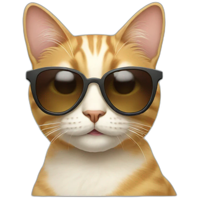 Cat with sunglasses emoji