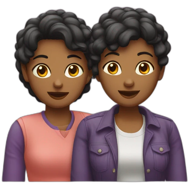 Couple lesbienne emoji
