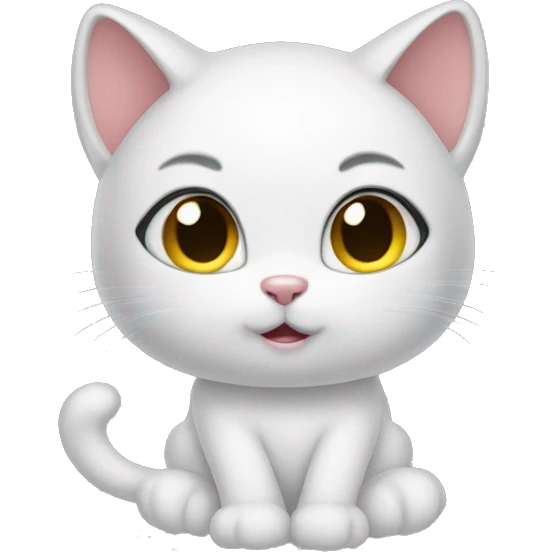 Kitty combing her hair  emoji