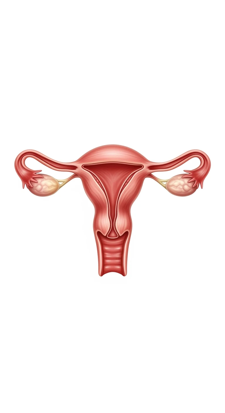 UTERO UMANO ANATOMICO 4K, SFONDO BIANCO emoji