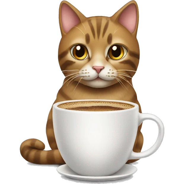 cat with cofee cup emoji