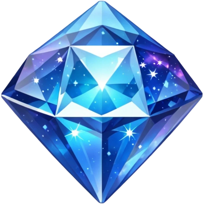 Galaxy within a diamond emoji