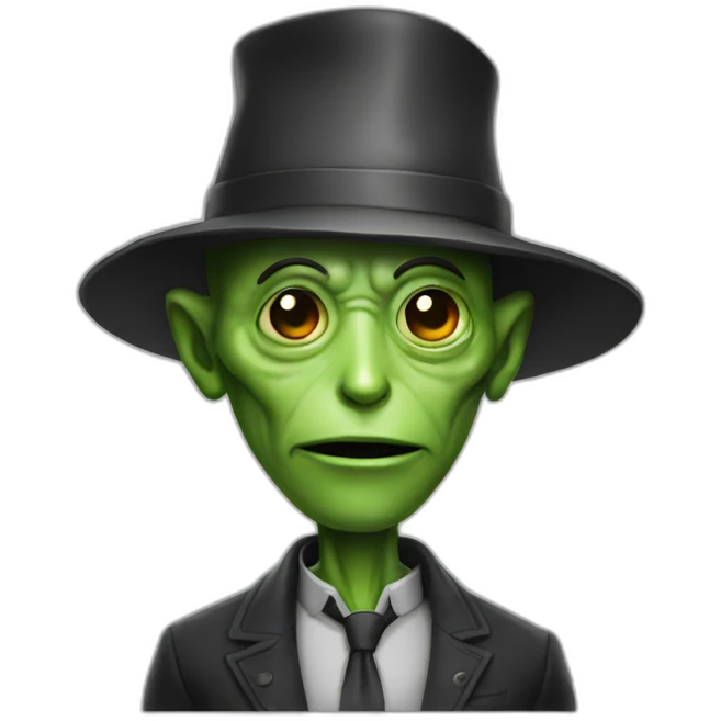alien gentleman emoji