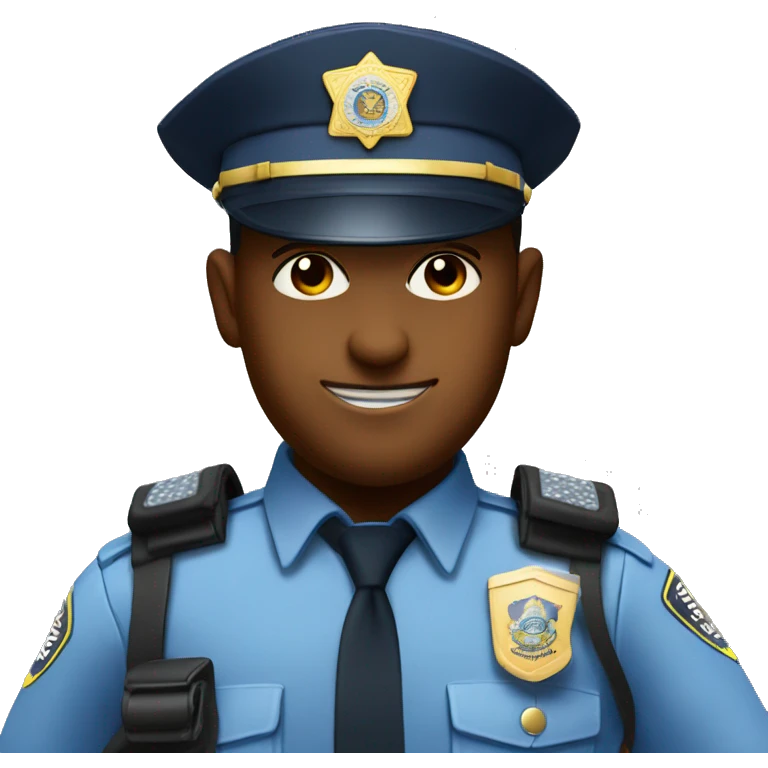 Off duty police officer partying  emoji