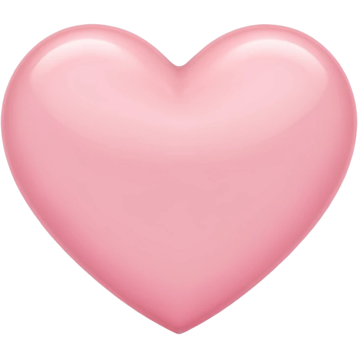 Light pink heart emoji
