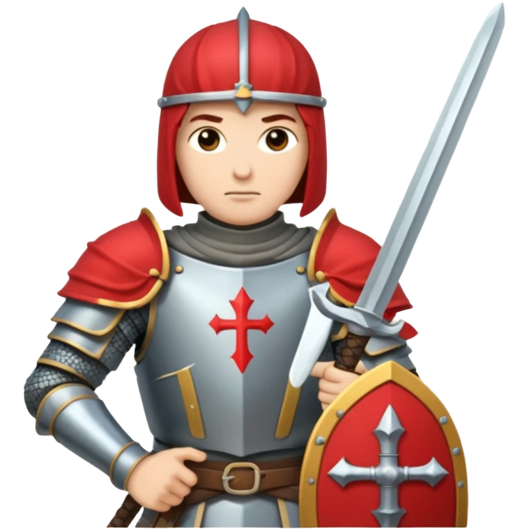A crusader emoji