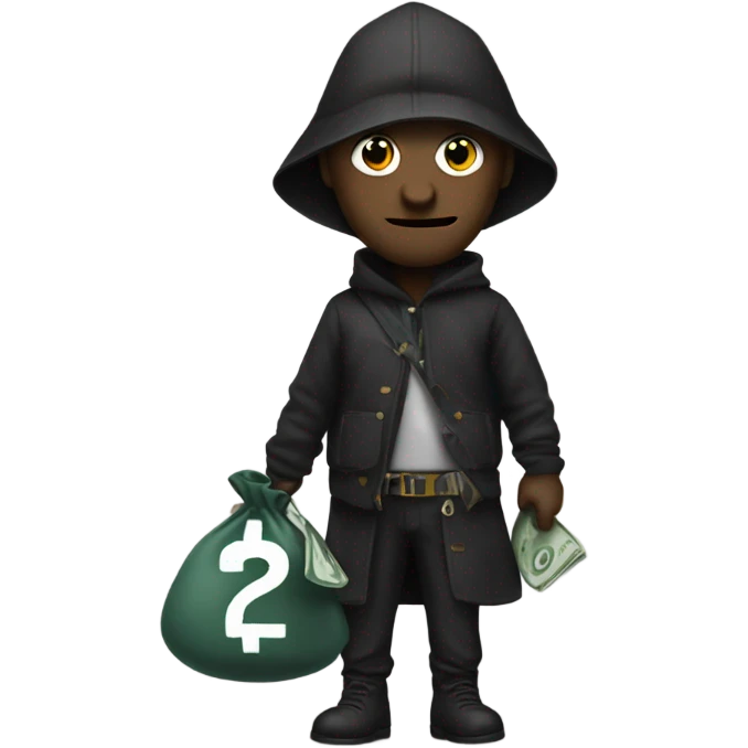 Robber with a money bag emoji