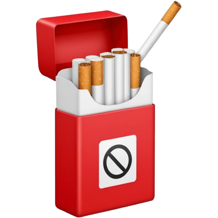 Red pack of cigarettes emoji