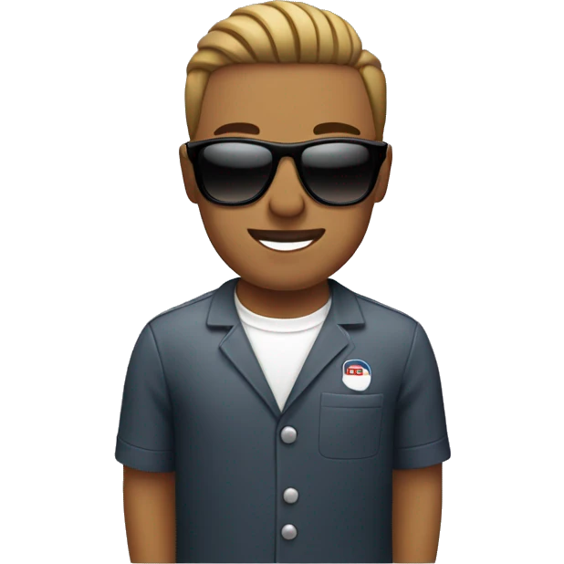 Barber with sunglasses  emoji