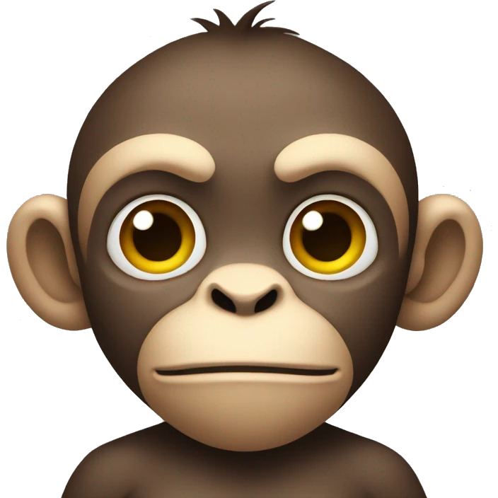 Monkey in arms emoji
