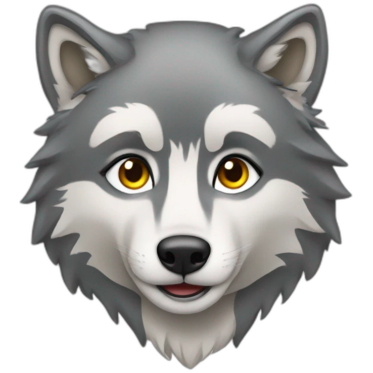 Female grey wolf  emoji