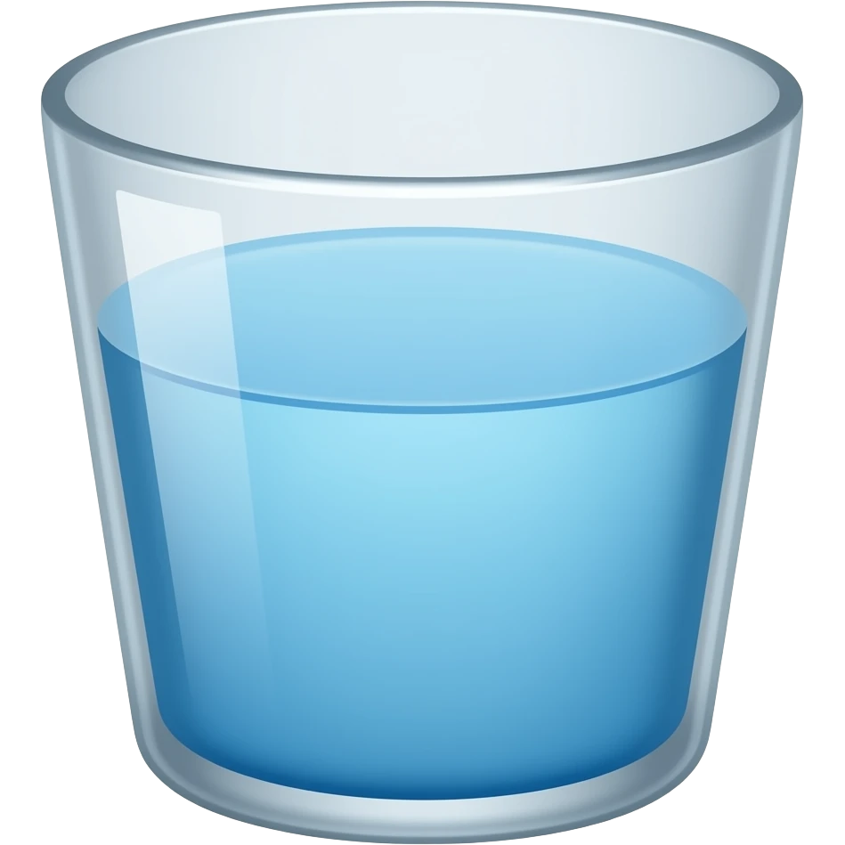 glass of water same as 🥛 but blue instead of white emoji