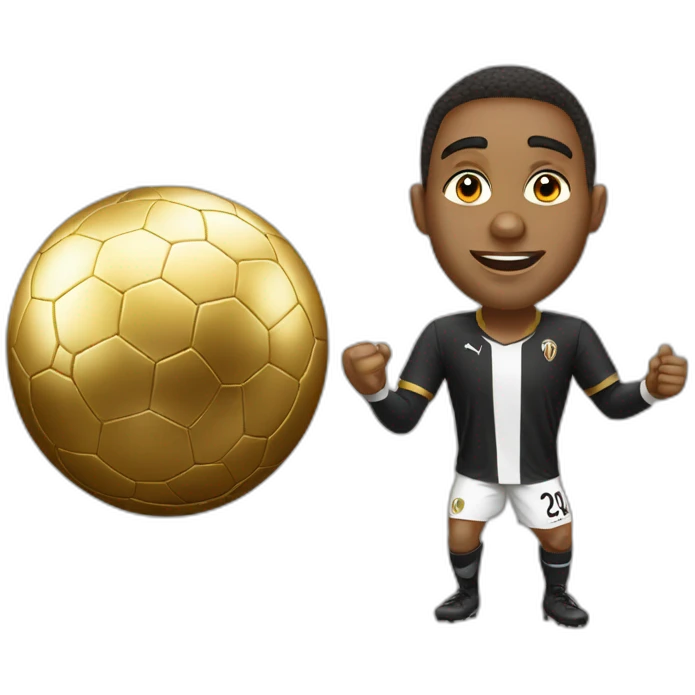 Rami avec le ballon d'or emoji