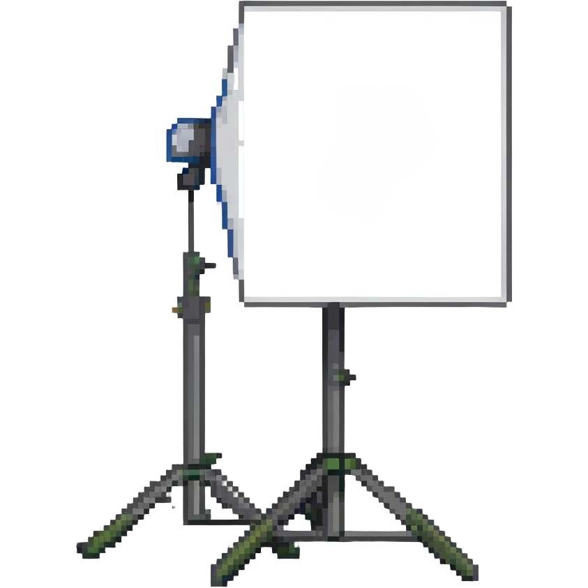 softbox, pixel art style, small and simple emoji