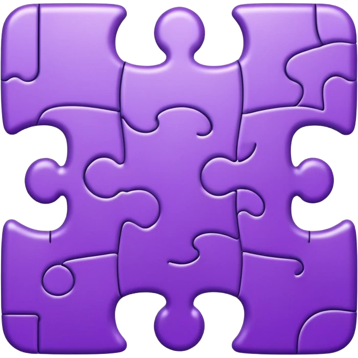 purple puzzel piece autism symbol emoji