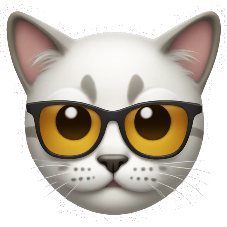 Cat with sunglasses emoji
