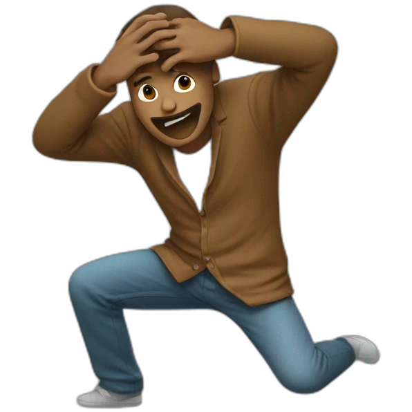 Un homme qui dab emoji