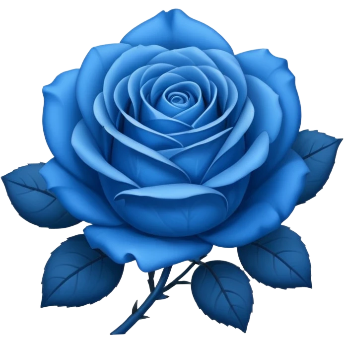 blue rose emoji